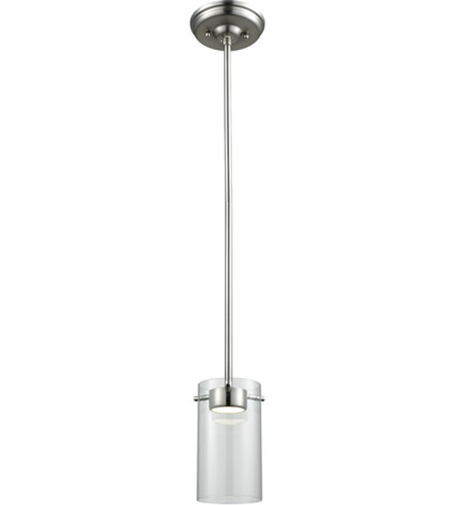 Lucerne AC LED Pendant Chrome with Clear Glass Finish