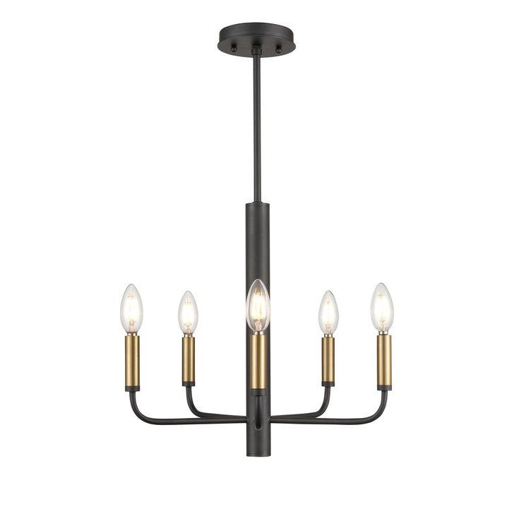Olivia 5 Light Chandelier Multiple Finishes and Graphite Finish