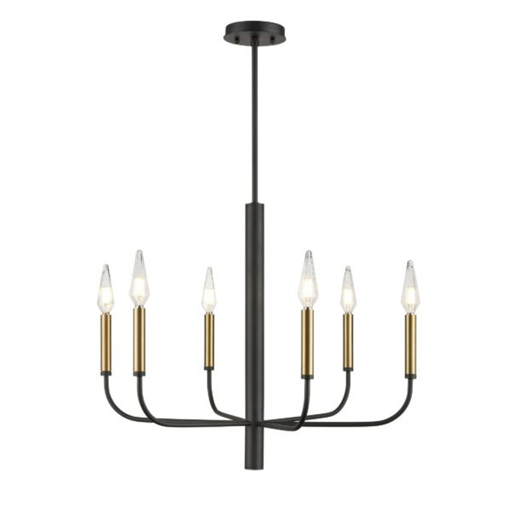 Olivia 6 Light Chandelier Multiple Finishes and Graphite Finish