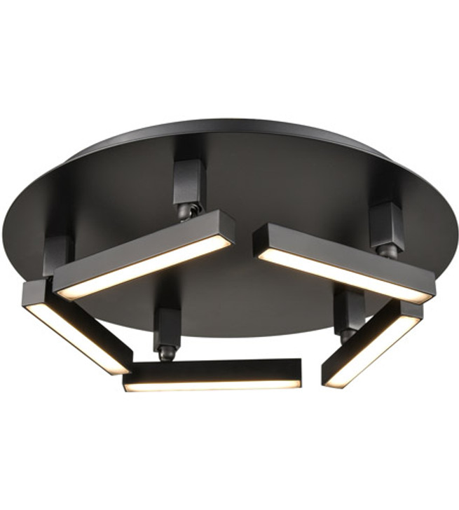 Gammahydrae AC LED 20 Inch Flush Mount Ebony Finish