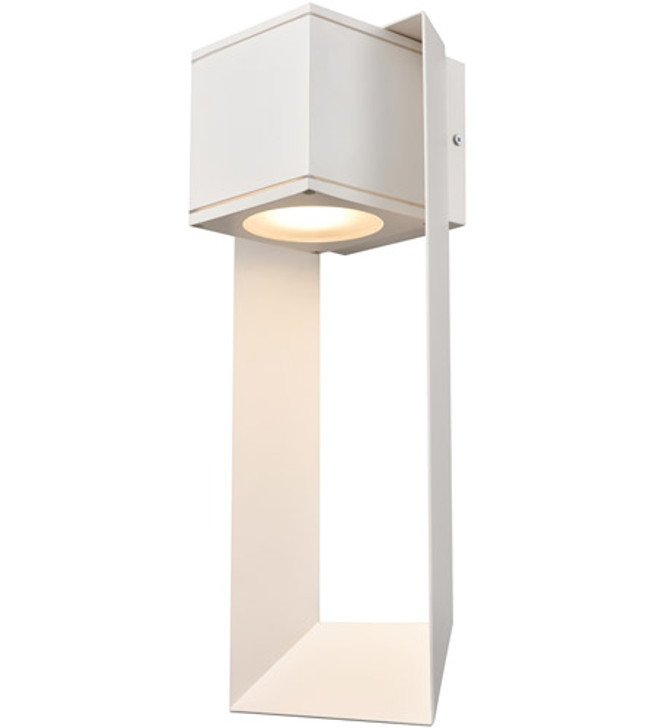 Gaspe Outdoor 18 Inch Sconce Matte White Finish