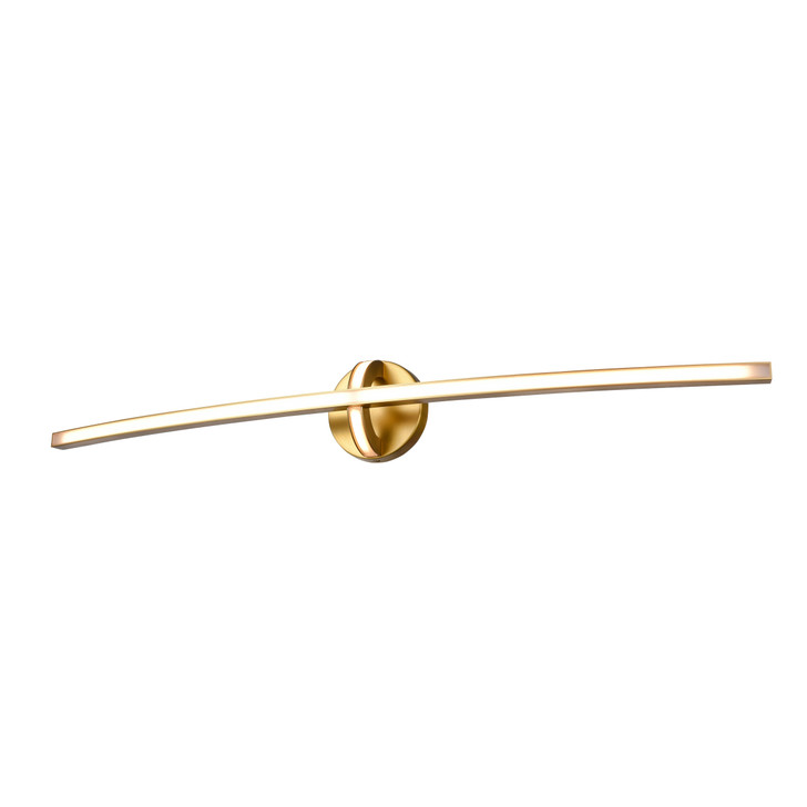 Perigee AC LED 36 Inch Vanity Brass Finish