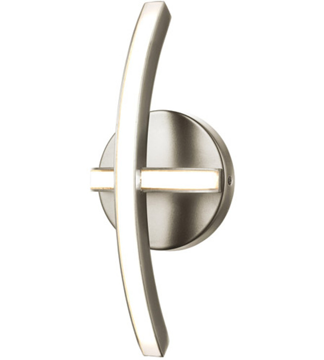 Perigee AC LED Sconce Buffed Nickel Finish