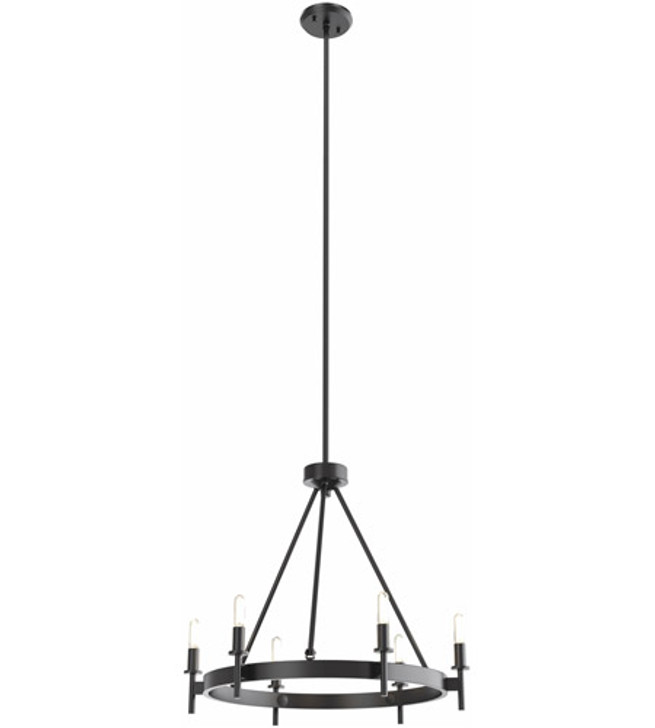 Cambrai 6 Light Chandelier Ebony Finish