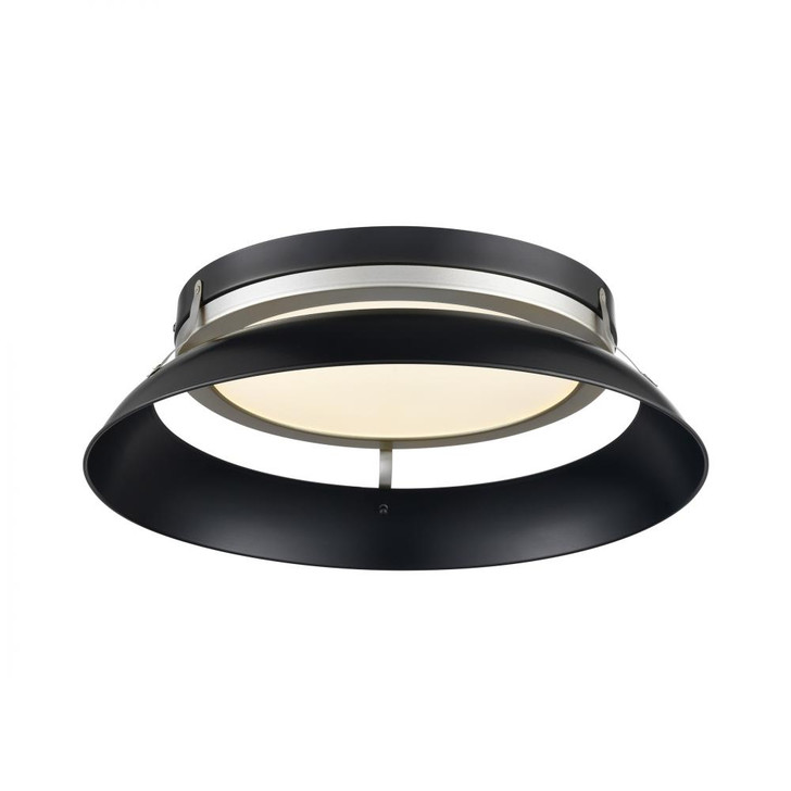 Alcenon CCT 16.25 Inch Flush Mount Ebony and Platinum Finish