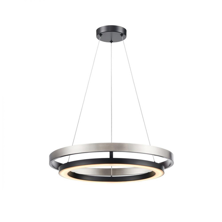 Cybele CCT 18 Inch Pendant Ebony and Ironwood on Metal Finish