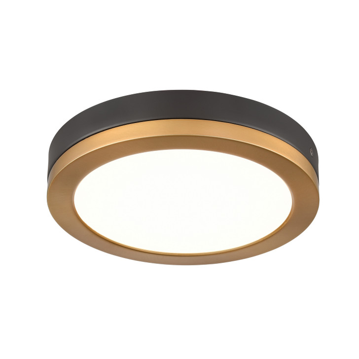Temagami CCT 9 Inch Flush Mount Brass and Graphite Finish