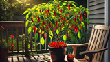Clyde's No-Name Flaming Hot Pepper Tree!