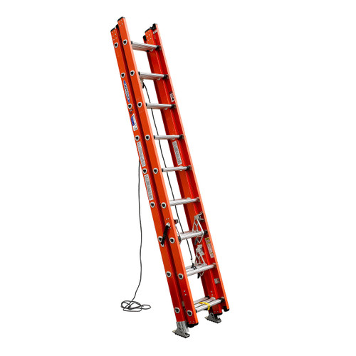 WERNER 24FT TYPE IA FIBERGLASS D-RUNG EXTENSION LADDER D6224-3