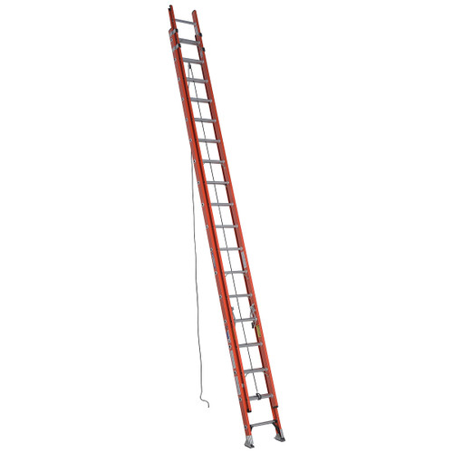 WERNER 36FT TYPE IA FIBERGLASS D-RUNG EXTENSION LADDER D6236-2