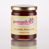 One of our newest concoctions for 2017, our Blushing Peach Jam is perfect for your morning scone, muffin or mixed into your favorite plain yogurt! Beautiful color and texture with just the right amount of juicy ripe peaches and raspberries, this is a great flavor to be enjoyed anytime of day! Already a best seller at farmer's markets, it's sure to be at the top of your list too!