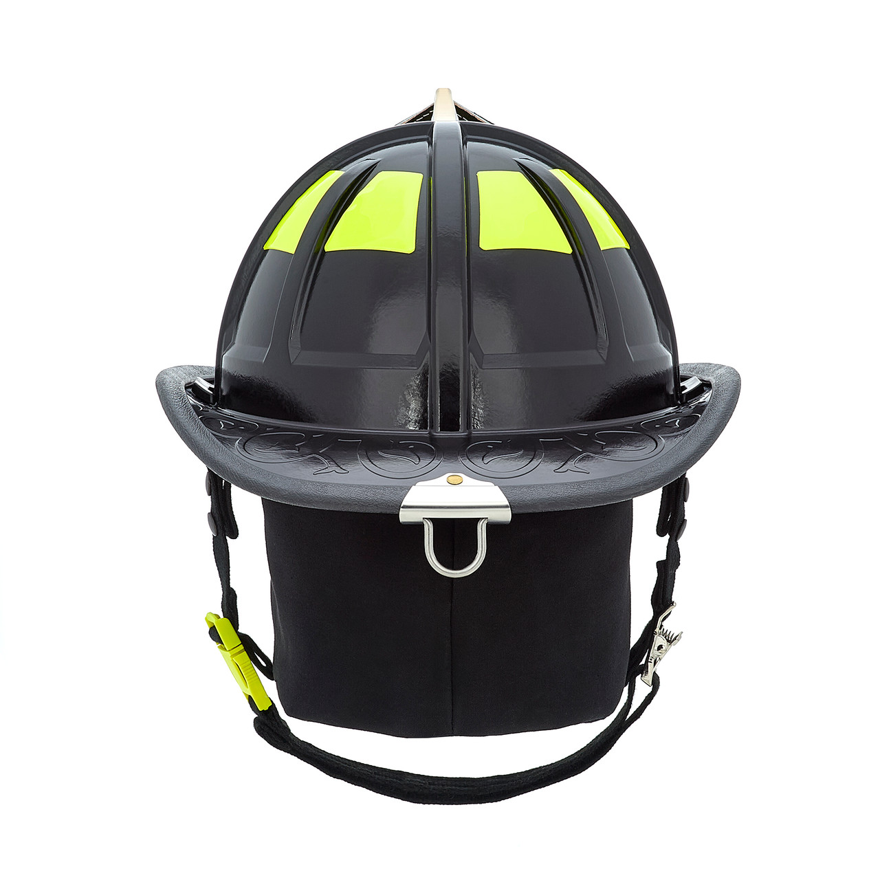 MSA Cairns 1836 Black Unpainted Matte Finish Traditional Fire Helmet