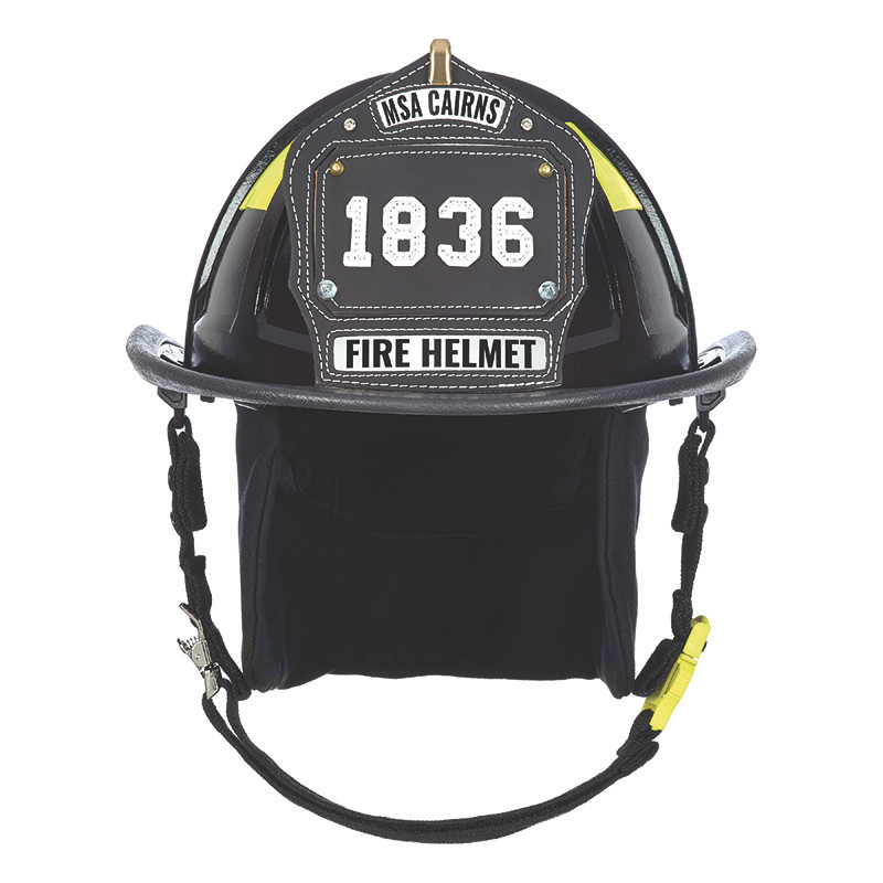 MSA Cairns 1836 Black Painted High-Luster Finish Traditional Helmet