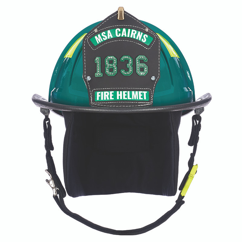 MSA Cairns 1836 Green Painted High-Luster Finish Traditional Helmet