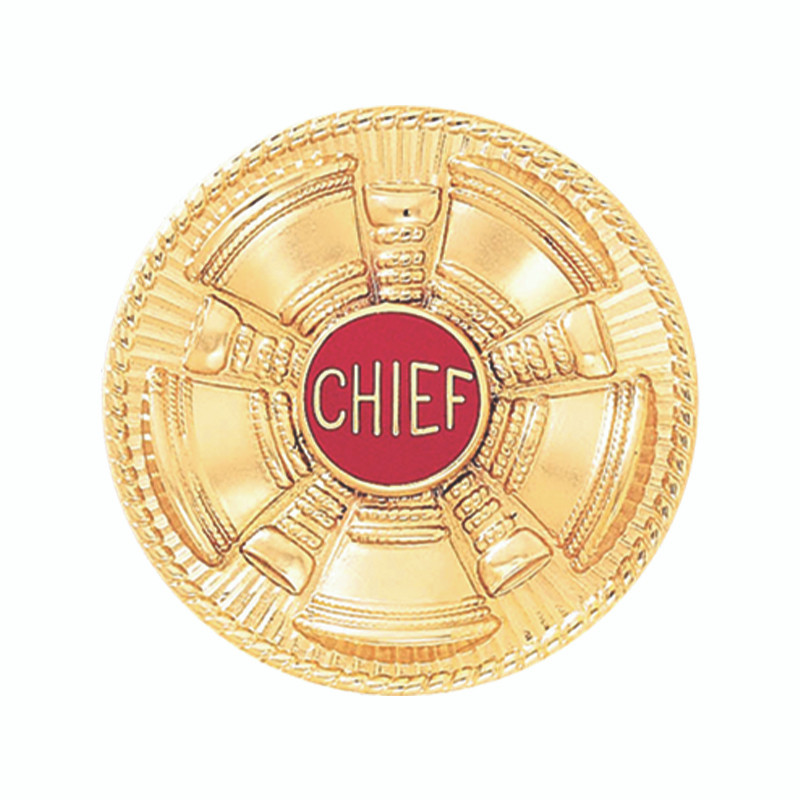 Blackinton Chief Cap Badge with Round Sunburst and Five Horns - Curtis ...