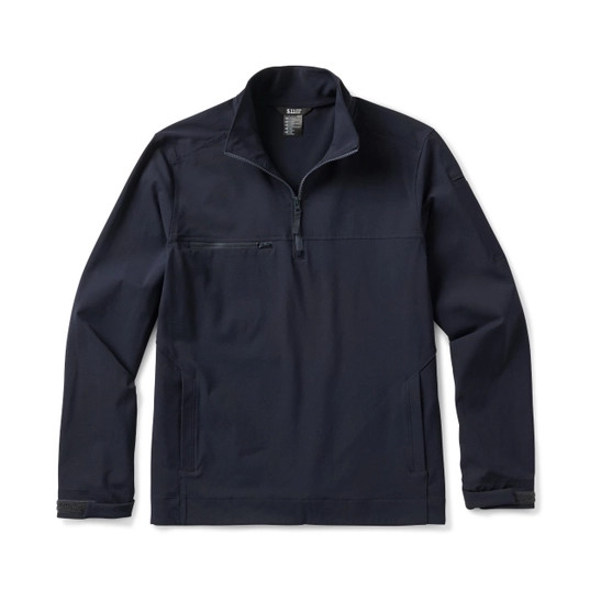【新品】5.11 Tactical Series ネイビーシャツ Sサイズ 5.11 Tactical Softshell Job Shirt Quarter Zip Pullover - Curtis