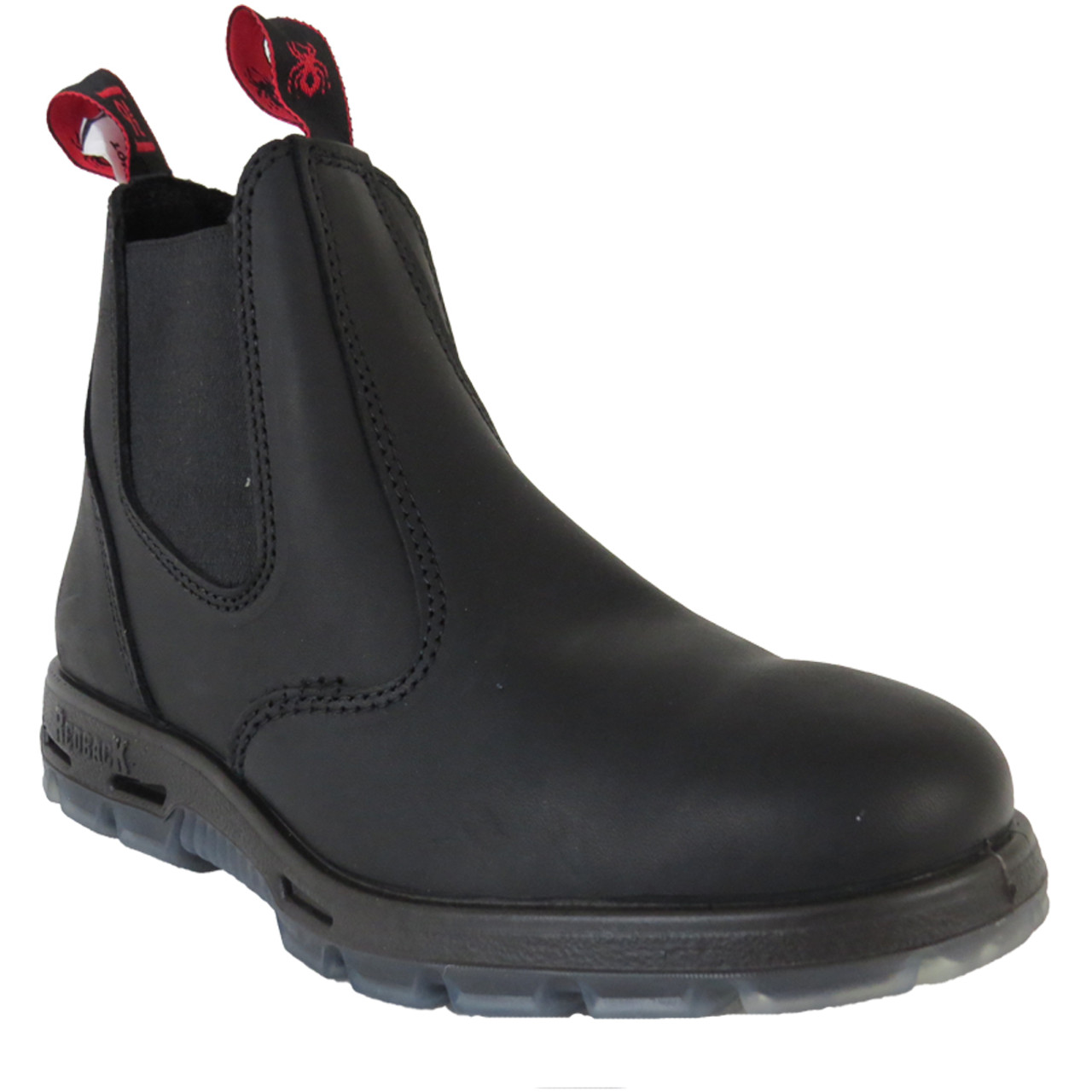 redback slip on steel toe boots