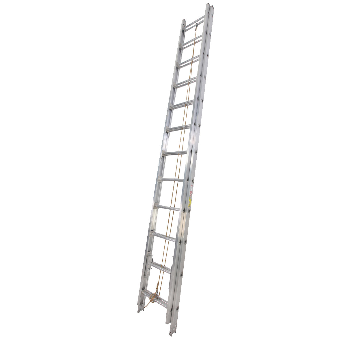 Duo-Safety 2-Section Aluminum Solid Side Ladder 3.25 in. Rail