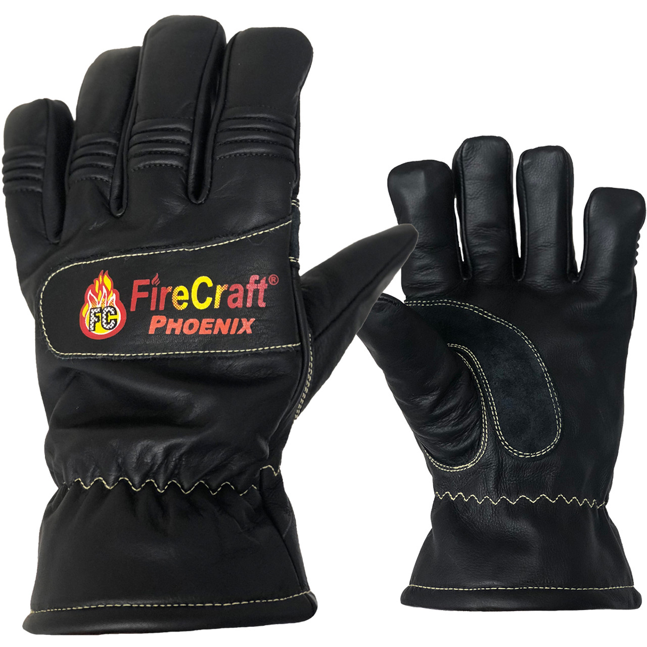 gauntlet style fire gloves