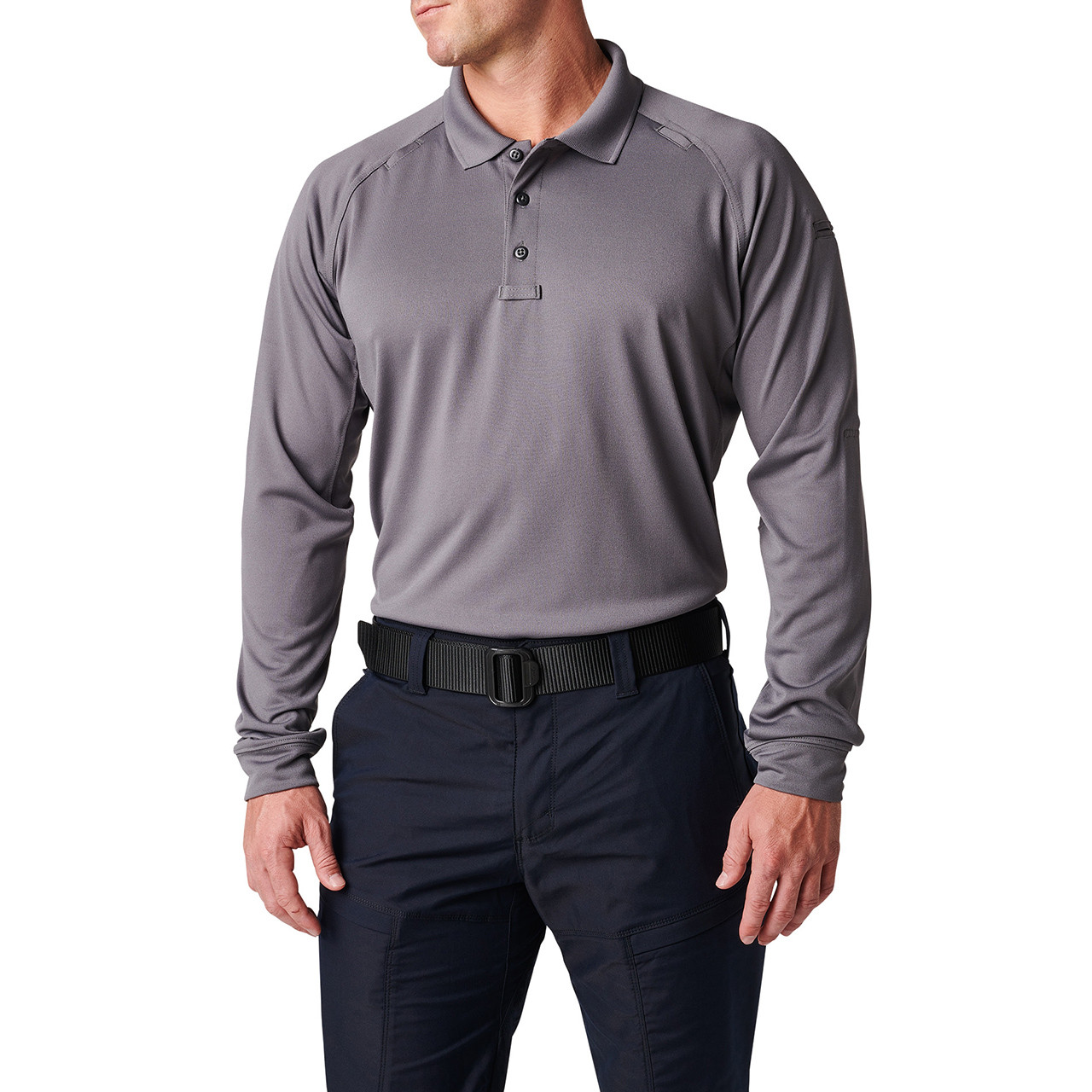 Under Armour Men's Tactical Performance Polo 2.0 Long Sleeve Black