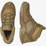 Salomon XA Forces Mid Boots in Coyote Brown - Firefighter Boots - Top View