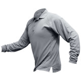 Vertx Heatshield Long Sleeve Polo - Men's Light Gray