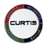 Curtis Polished Silver Challenge Coin Side 1