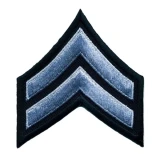 Hero's Pride Corporal Chevron, Md Grey/Black