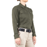 First Tactical Womens V2 BDU Long Sleeve Shirt OD Green 6