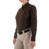 First Tactical Womens V2 Pro Performance Long Sleeve Shirt Kodiak Brown 2