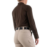 First Tactical Womens V2 Pro Performance Long Sleeve Shirt Kodiak Brown 4
