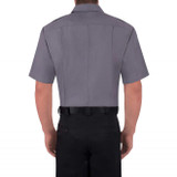 Blauer Short Sleeve Polyester SuperShirt Gray Back