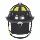 MSA Cairns 1836 Black Painted High-Luster Finish Traditional Helmet, back