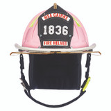 MSA Carins 1836 Pink Painted High-Luster Finish Traditional Helmet, front