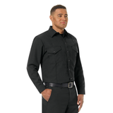 Workrite Men's Classic Long Sleeve Firefighter Shirt Black 9