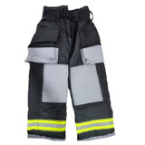Globe 42" x 30" MC362-G Black PBI Max CLASSIX Turnout Pant 1