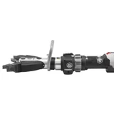Hurst Black StrongArm Shown from Side with Tool Open, Handle Tilted Left