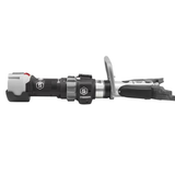 Hurst Black StrongArm, Facing Right, Open Alternative Tip, Handle Up
