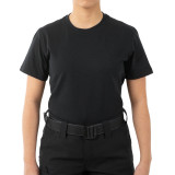 UFA Workrite Women's Tactix Short Sleeve Cotton T-Shirt Black 1