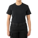 First Tactical Women's Tactix Cotton Short Sleeve T-Shirt Black