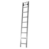 Duo-Safety Aluminum Roof Ladder, 3-1/4 in. Rail