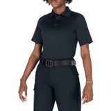 Blauer Women's Short Sleeve Performance Polo Dark Navy