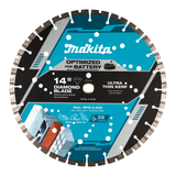 Makita 14 in. Thin Kerf Diamond Blade, Segmented, General Purpose 1