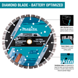Makita 14 in. Thin Kerf Diamond Blade, Segmented, General Purpose 2