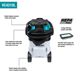 Makita 11 Gallon Wet/Dry HEPA Filter Dust Extractor/Vacuum 3