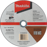 Makita 9 in. x .079 in. x 7/8 in. INOX Thin Cut-Off Wheel, 36 Grit
