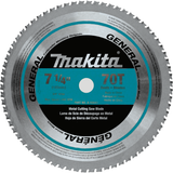 Makita 7-1/4 in. 70T Carbide-Tipped Saw Blade, Ferrous Metal, Thin Gauge