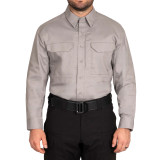 First Tactical Men's V2 Tactical Long Sleeve Shirt Nickel Gray