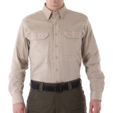 First Tactical Men's V2 Tactical Long Sleeve Shirt Khaki