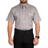 First Tactical Men's V2 Tactical Short Sleeve Shirt Nickel Gray